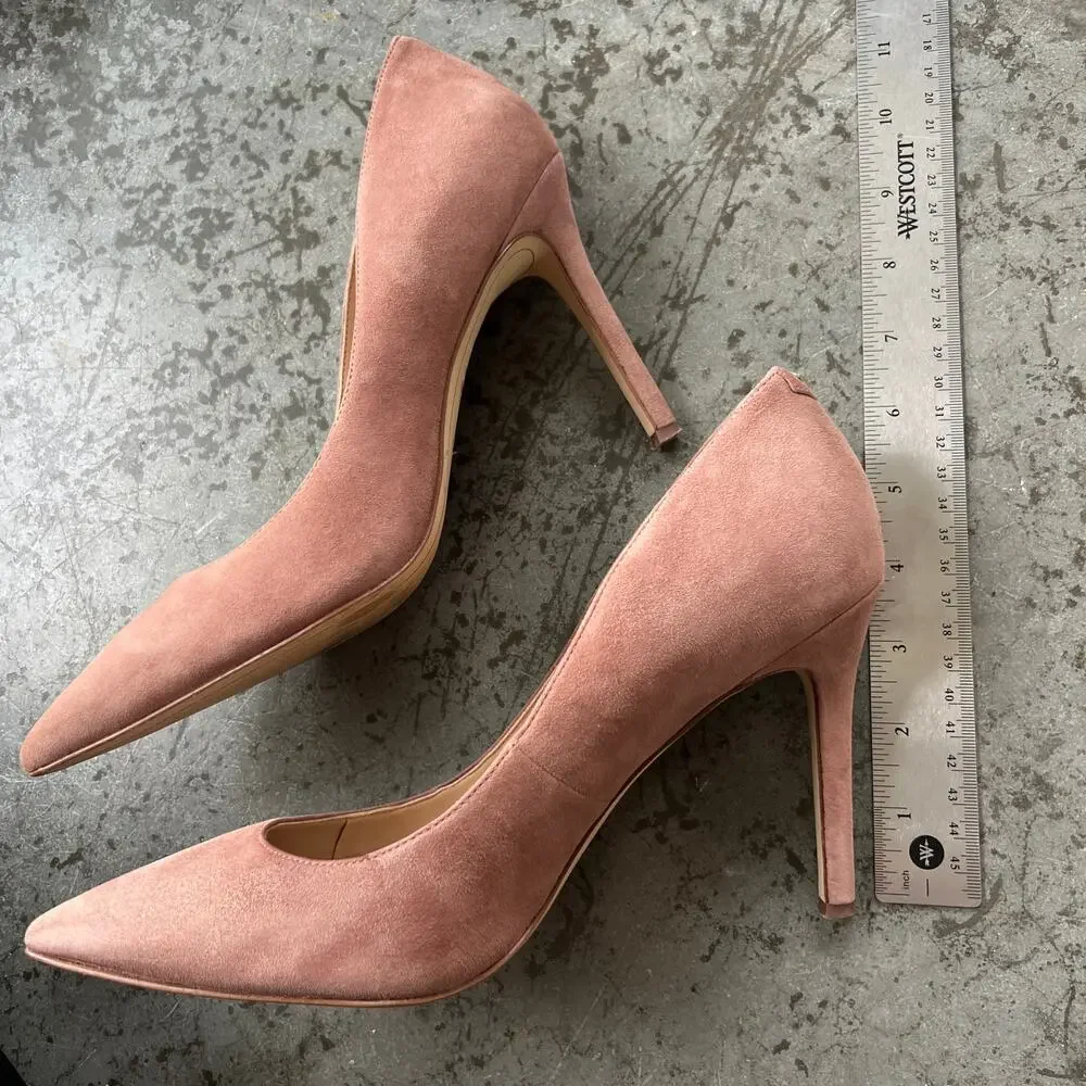 Sam Edelman Hazel Pointed Toe Pump in Mauve Suede - Size 8.5 - Picture 9 of 10
